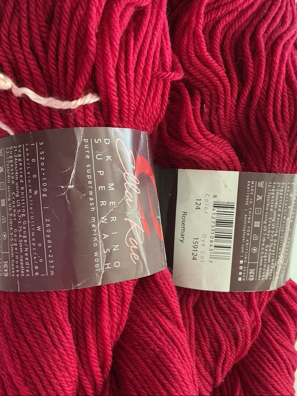 Ella Rae DK Merino Superwash Yarn - Rosemary Pink